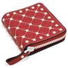 Auth VALENTINO Rockstud Compact Bifold Wallet Leather Va5516eh