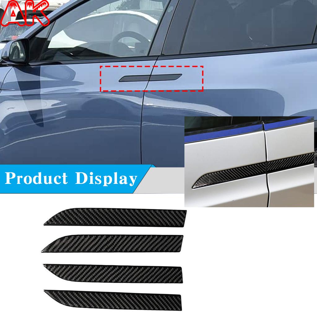 For Tesla Model X 2014-2026 Soft Carbon Fiber Car Exterior Door Handle Cover Trim Panel Sticker Car Protection Accessories