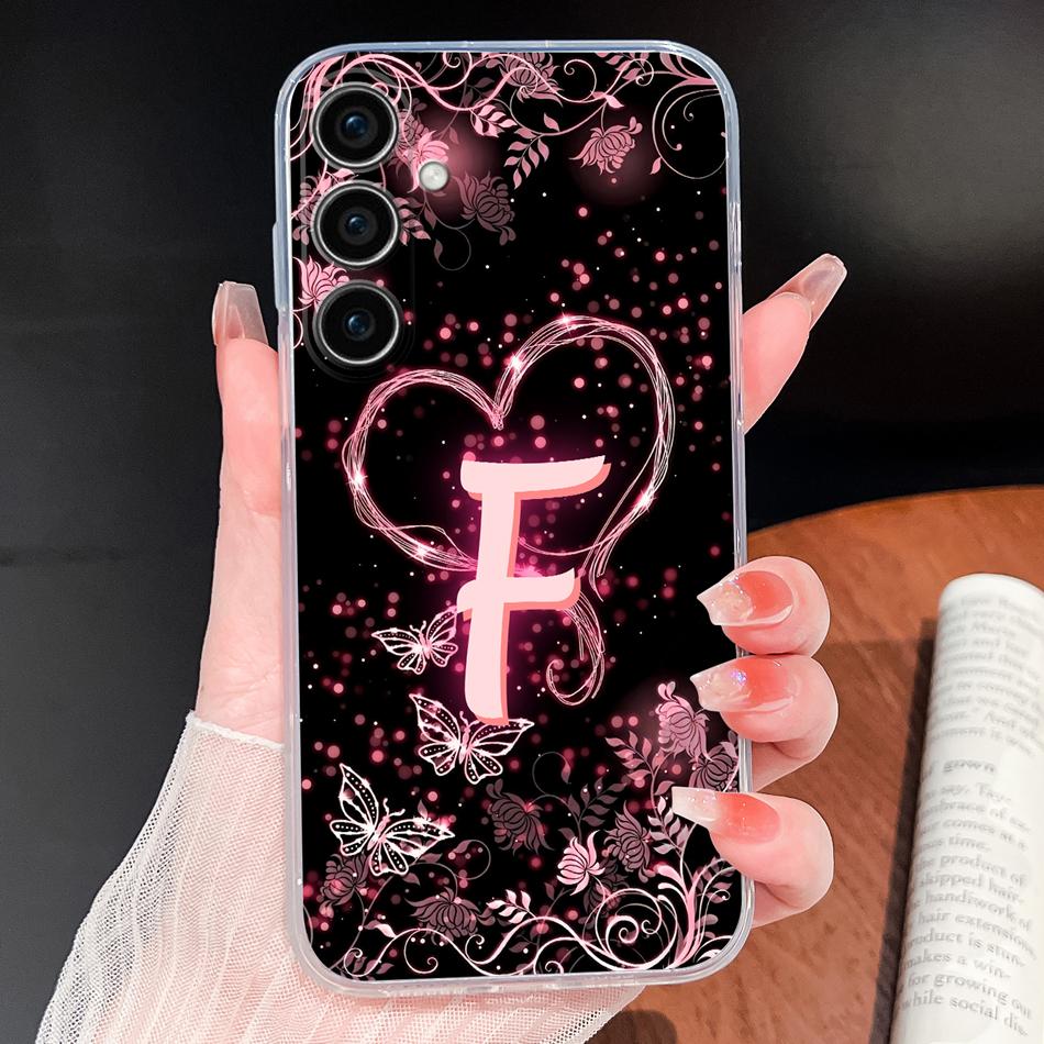 

For Samsung Galaxy S25 Plus Ultra S25 Edge S25FE Phone Case Fashion Star Letters Lightweight Shell Soft TPU Clear Silicone Funda Galaxy S25 FE&Transparent