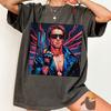 Retro Cyborg Action Hero Shirt Comfort Colors® Vintage Clothing Gift Sci Fi Movie Tee