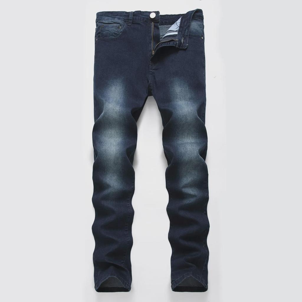 Herrenjeans im Slim Fit mit elastischem Cross-Border-Schnitt und nostalgischem Denim