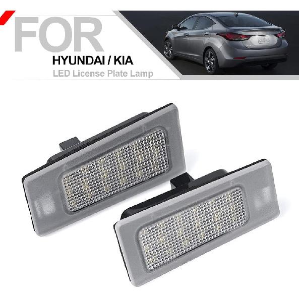 Nsautolighting LED License Plate Lights Full LED Number Plate Lamp Assembly for 2011-2018 Hyundai Elan'tra Accent Elan'tra Coupe for 2009-2018 Kia