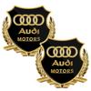 1/2PCS 3D Metal Car Body Trunk Sticker Auto Emblem Decal Accessories For  Audi V6T A4 A1 Q3 A5 Q5 Q7 S5 A6 V6T S8 V8T Car Styling