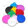 Wholesale 20pcs Round Shape Charm Pet Tags DIY Tags Pet Shop Tags Pet Dog Cat Tag Id Aluminum Phone Telephone Supplies Alloy
