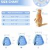 Adjustable Cat Cone Collar Pet After Surgery Lightweight Elizabethan Collars Soft Cute Cat Recovery Collar Protective Supplies
