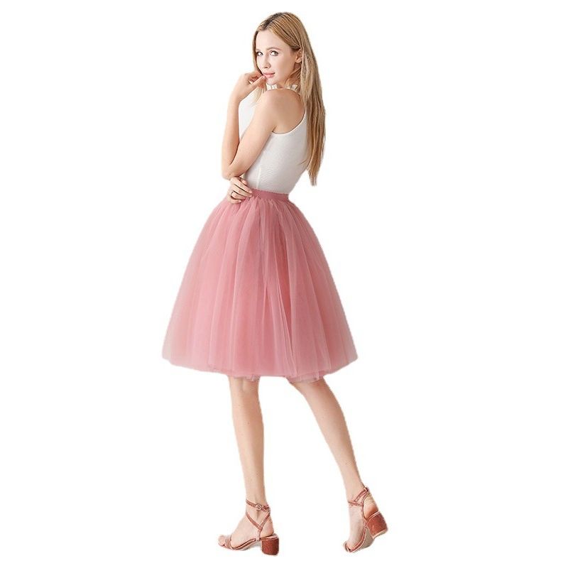 Solid Color Elastic Waist Loose Skirt Solid Elastic Waist Loose Skirt for Women