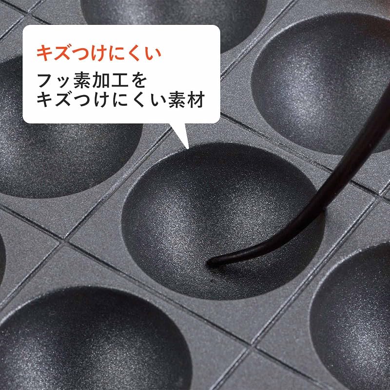 Shimomura Kikaku Hot Plate Gentle Takoyaki Picks (2-pack) [Made in Japan] Dishwasher Safe, Heat Resistant, Easy to Use for Flipping Takoyaki, Rounded