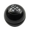 5 Speed Black / Silver Gear Shift Knob Lever Shifter Top Cap Cover For Alfa Romeo Giulietta 2012 2013 2014 2015 2016 2017 2018