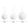 White Foam Snowballs Christmas Ornament Xmas Tree Hanging Pendants DIY Xmas New Year Party Carfts Home Decorations Accessories