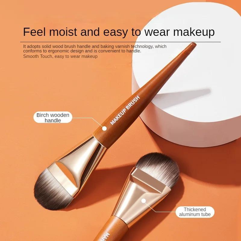 1Pcs Professional Super Thin Foundation Concealer Cream Makeup Brush Liquid Foundation Face Base Brush Make Up Tools