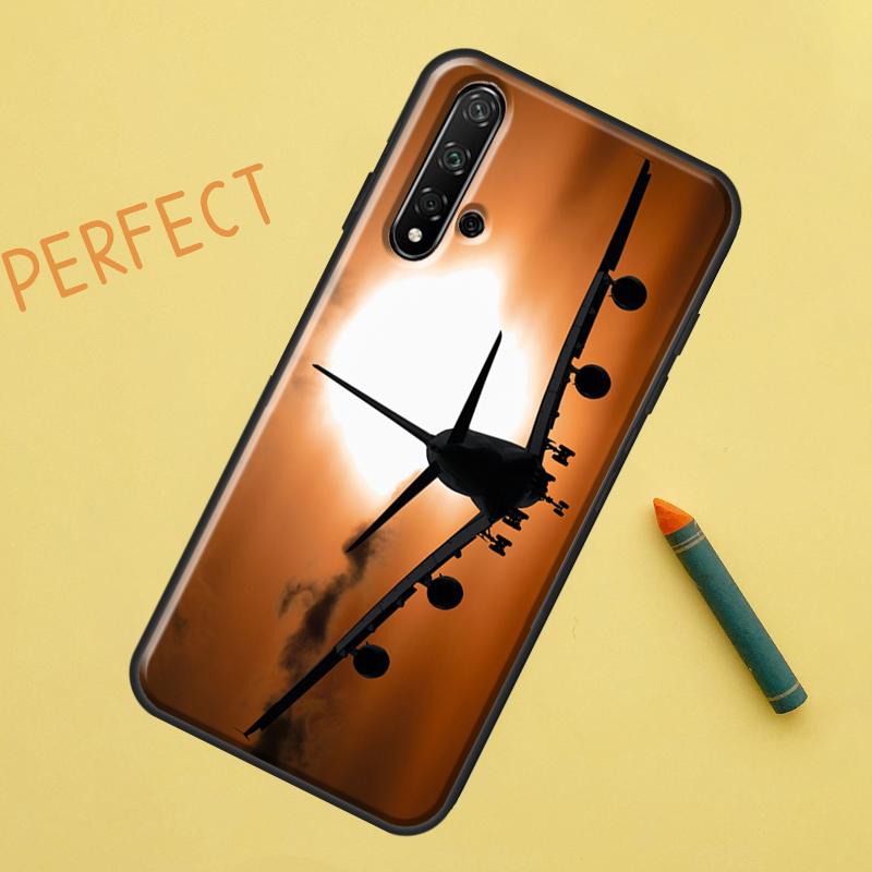 Airplane Plane Aircraft For Huawei Nova 10 9 SE 11 Pro 12i 11i 8i Y60 Y70 Y90 Y61 Y91 Y72 Y73 P20 P40 P30 Lite Case