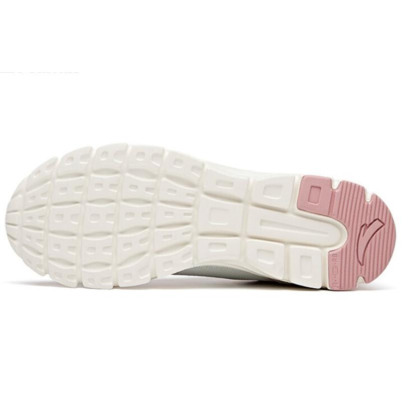 Anta Running Collection Cushioning Anti-Slip And Wear-Resistant Low-Top Running Shoes Women's Pink White Sneakers 92625512-47