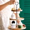 Solid Wood Serving Tray Detachable Multi Layer Frame Storage Tray Display Tray  Afternoon Tea