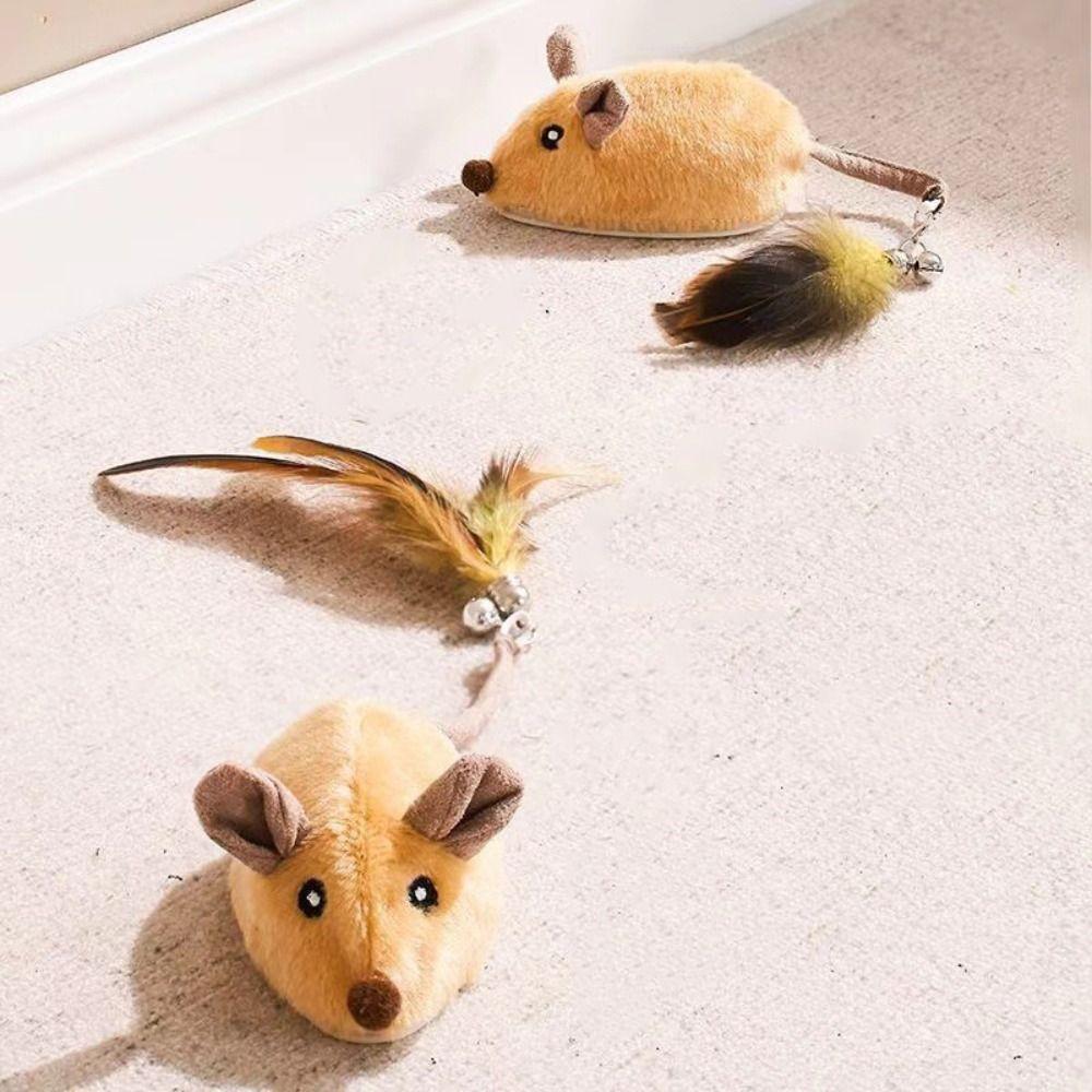 Sound Interactive Cat Toys Steerable Electronic Squeaky Cat Toy  Kitten