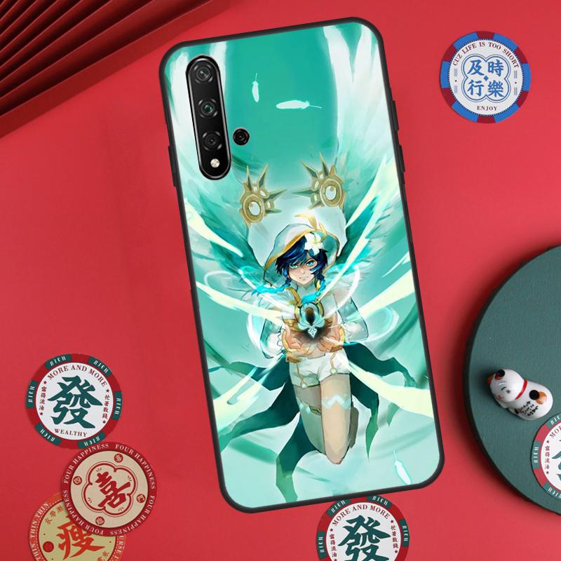 Genshin Impact Venti For Huawei Nova 12s 7i 8i 11i 12i Y73 Y70 Y90 Y60 Y72 Y61 Y91 9 10 SE P30 Pro P40 Lite Case