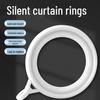 Silent Roman Rod Curtain Rings - Thickened Nano Buckles for Universal Curtain Hanging