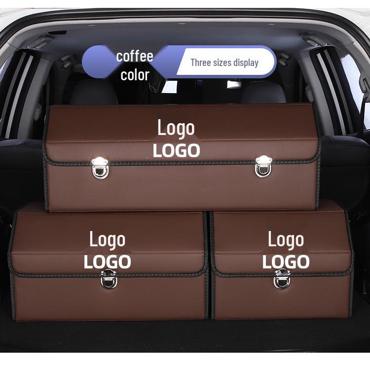 Multi-functional Leather Car Trunk Organizer and Storage Box