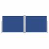 VidaXL Auvent latéral rétractable Bleu 140 x 1000 cm
