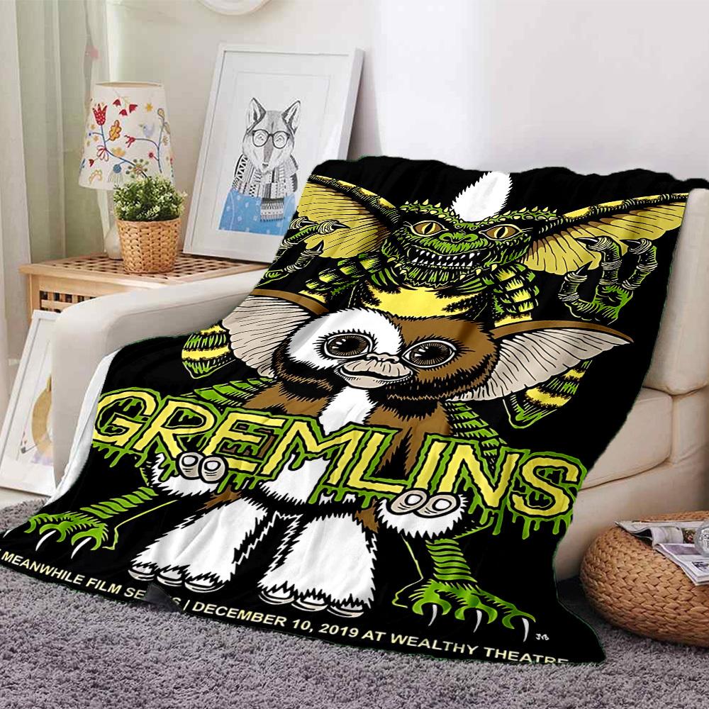 

1pc GREMLINS WEALTHY Throw Blanket - Soft Flannel, Cozy All-Season Polyester Perfect for Home, Office, Bedroom 1121 80cmx120cm(31inx47in)
