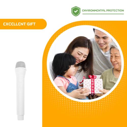 SUPVOX Modèle d'accessoire de microphone, Accessoire de fête blanc, Accessoire de karaoké, Simulation de modèle d'accessoire réaliste
