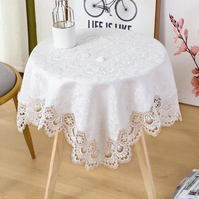 Waterproof Tablecloth Lace Restaurant Round Table Cloth Coffee Table Cloth Dustproof Cover Cloth Nordic Simple Tablecloth