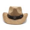 Vintage Suede Hat With Wide Brim For Outdoor Sun Protection And Warmth