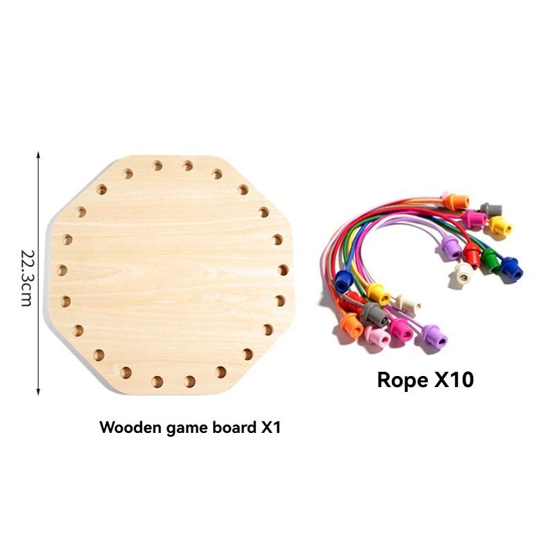 Knots Rope Untangling Game Challenge Puzzle Strategy Board Game Untying Rope Educational Lacing Untangling Toy For Boys And Girl