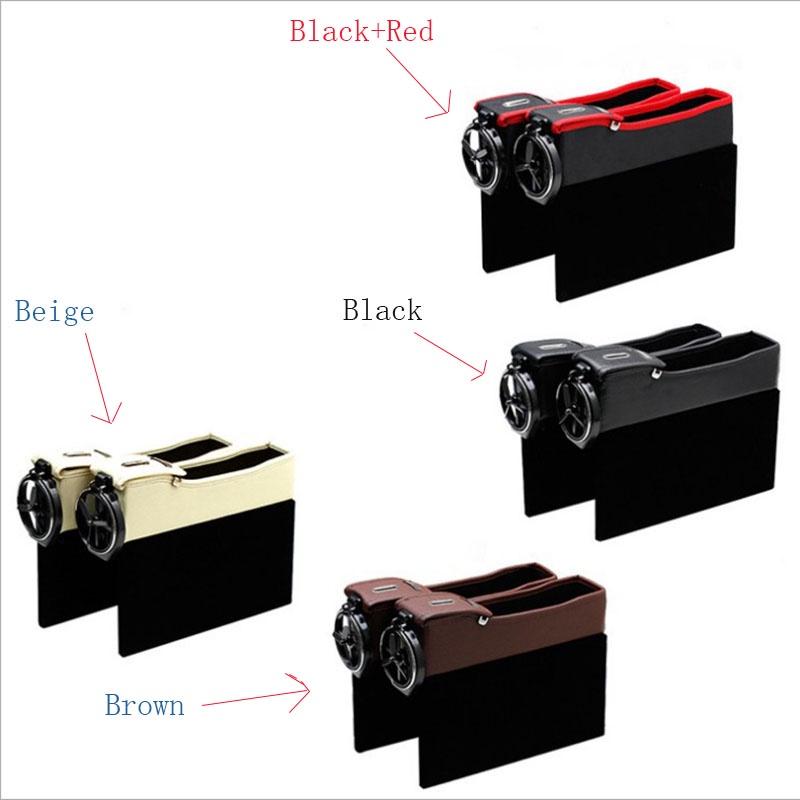 

Сиденье Водителя Сторона Автомобиля PU Ящик для Хранения Ловушка Заполнитель Зазора Коллекционер Монет Подстаканник BlackDriving