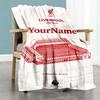 Liverpool Personalized Text Blanket Cozy Personalized Blanket Soft Warm Cozy for Seaside Nap Sofa Bed Four Seasons Multipurpose