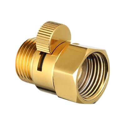 Brass Shower Flow Control Valve Female Male G1/2 Shower Head Shut Off Valve Quick-opening Diverter Valve Brass Gold Chrome