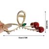 12cm Kirsch-Haarklammer für Damen Trendiger Exquisiter Schleifenhai-Greifer Mädchen Alltagsmode Schmuck Haarschmuck