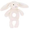JELLYCAT Shy Collection Ivory Bunny Bell Shaker Dolls Plush Doll 18cm High