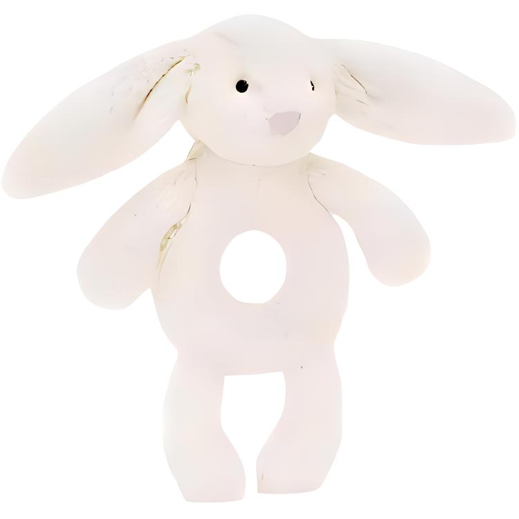 JELLYCAT Shy Collection Ivory Bunny Bell Shaker Dolls Plush Doll 18cm High