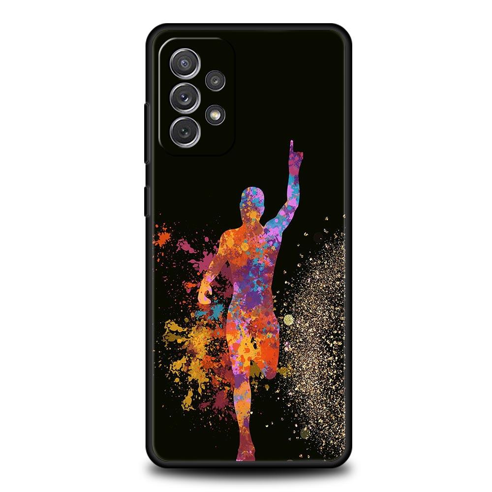 Phone Case For Samsung Galaxy A17 A15 A13 A51 A71 A41 A31 A21S A07 A05 A35 A55 A23 A25 A33 A53 A73 5G Cover Run marathon Running