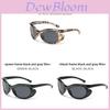 Occhiali da Sole Cat Eye Donna Uomo Uv400 Occhiali alla Moda Per Sport all'Aperto e Viaggi