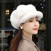 WTEMPO Women's Fashion Autumn Winter Casual Versatile Hats Retro Solid Color Windproof Cold-proof Plush Warm Hats