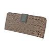 Inden-ya Inden Long Wallet Thin Deer Leather Purple X White Lacquer Patterned Small Checkered Special Color 2107-16-167