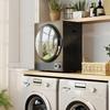 Tragbarer elektrischer Wäschetrockner 850W, 33L Fassungsvermögen, 4 Betriebsmodi, Edelstahl, 49 x 40,5 x 60 cm, schwarz