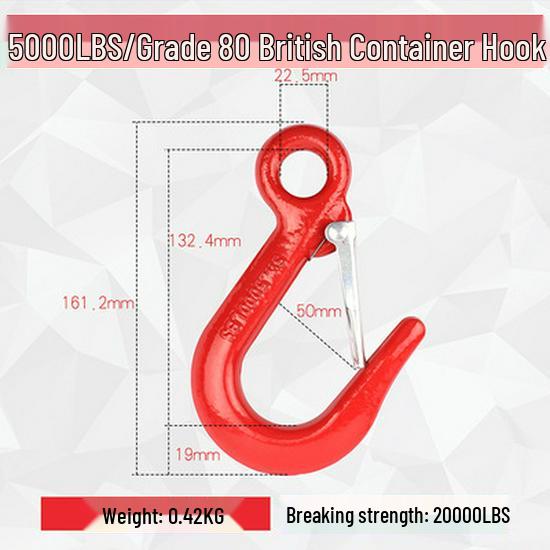 Universal Swivel Clevis Hook for Hoist Crane Rigging and Lifting
