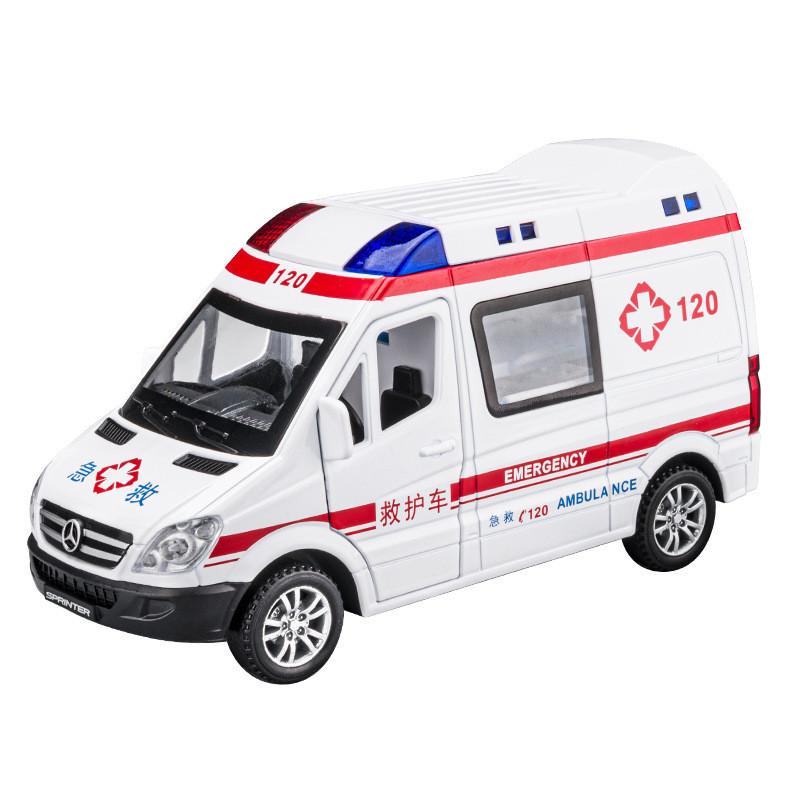 Truck And Fire Ambulance Car Models With Acousto Optic Design For Kids Gift