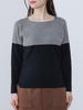 Knit Bicolor Full Needle Knit Pullover CHARCOAL GRAY ONE SIZE [Beams Heart] L/S Women's