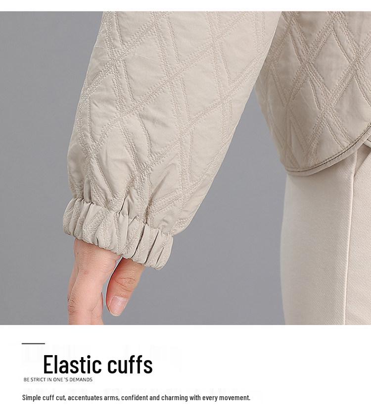 Mother's Day Spring Lapel Jacket - Quilted Fashion Outerwear for Young and Middle-aged Women