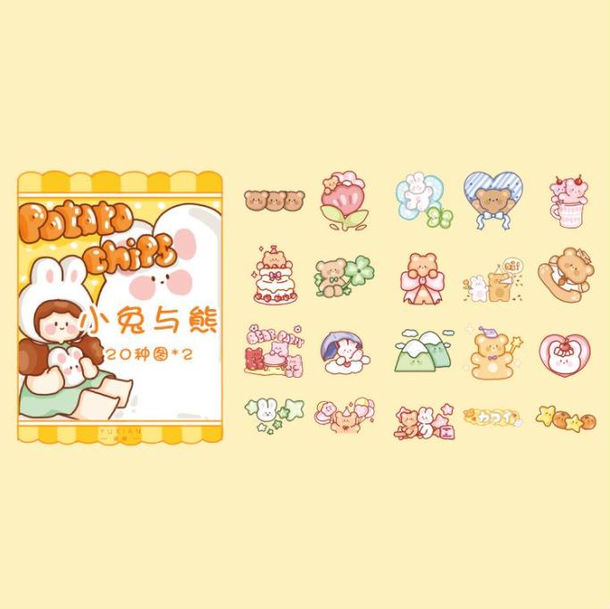 40pcs/lot Kawaii Stationery Stickers Ago's small world Diary Planner Decorative Mobile Stickers Scrapbooking DIY Craft Stickers