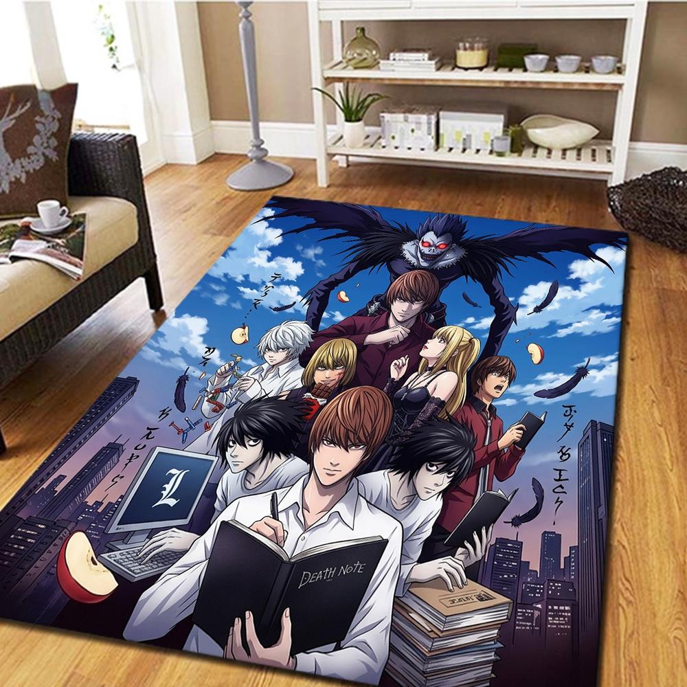 Death Note Carpet - Living Room & Bedroom, Home Decor Cool Play Floor & Movie Mat -HE26