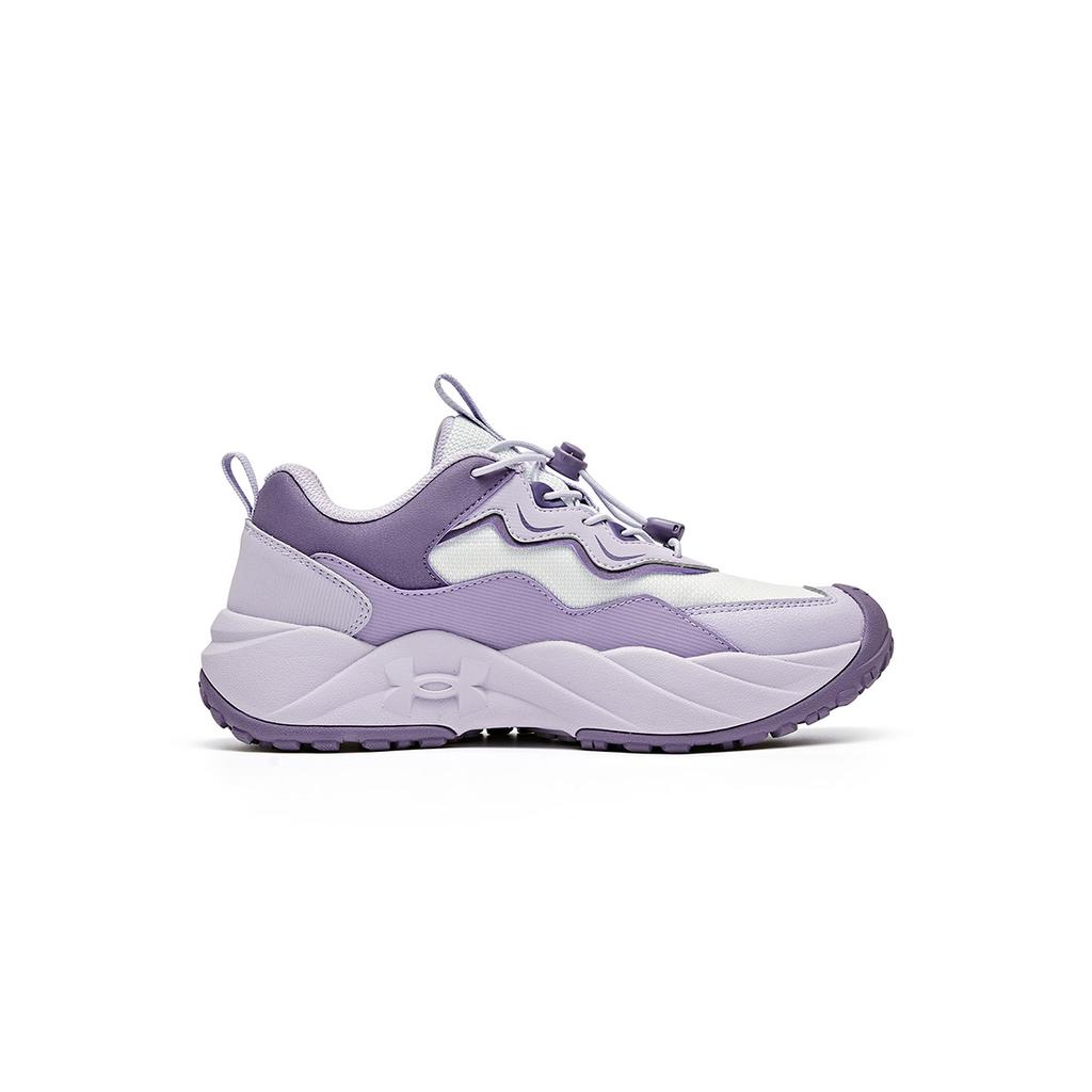 Under Armour Classic Versatile Fashion Retro Design Breathable Lightweight Shock Absorption Low Top Outdoor Shoes Kids Sneaker Purple 2541801ZS