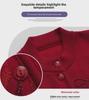 Warm Knitted Cardigan for Middle-aged and Elderly Women - Plus Velvet Winter Sweater Coat