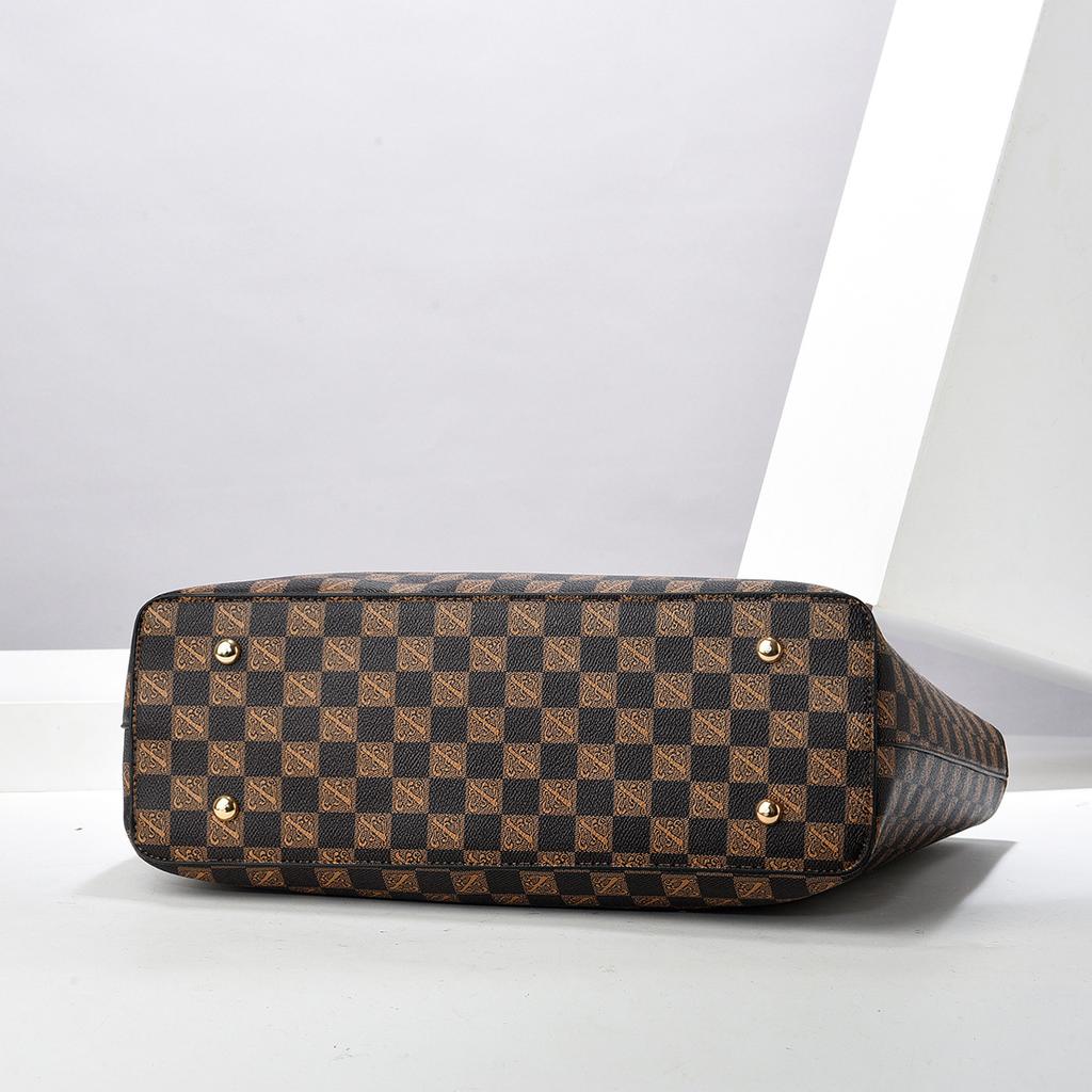 Tote Bag Checkerboard Child and Mother Bag Large Capacity Shoulder Messenger Bag Handbag Women's Bag S