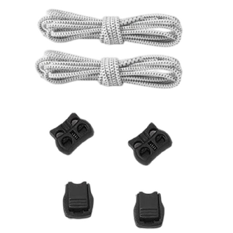 Elastic Shoe Laces With Cord Lock Fasteners 3mm Wide 100cm Long Shoelaces Sneakers Lace For Men Women Teen Kid