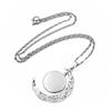 Twelve Zodiac Moonlight Gemstone Necklace Women's Fashion Accessory Collarbone Chain Birthday Gift