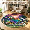 Rond Kleed Aangepaste NaamMinecraft Patroon Antislip Tapijt Huis Vloer Decoratie